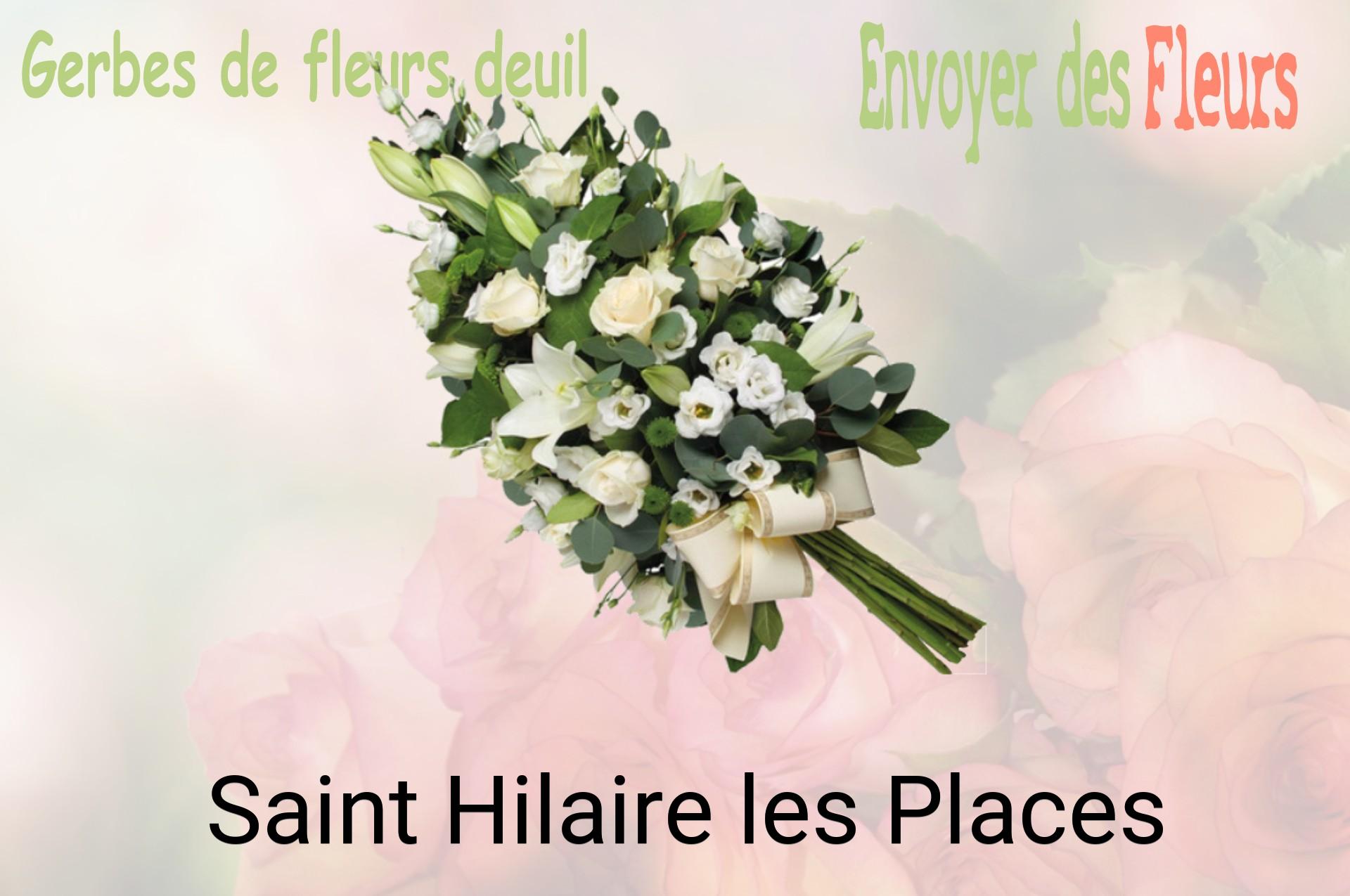 Gerbe de fleurs de deuil livrée à Saint-Hilaire-les-Places